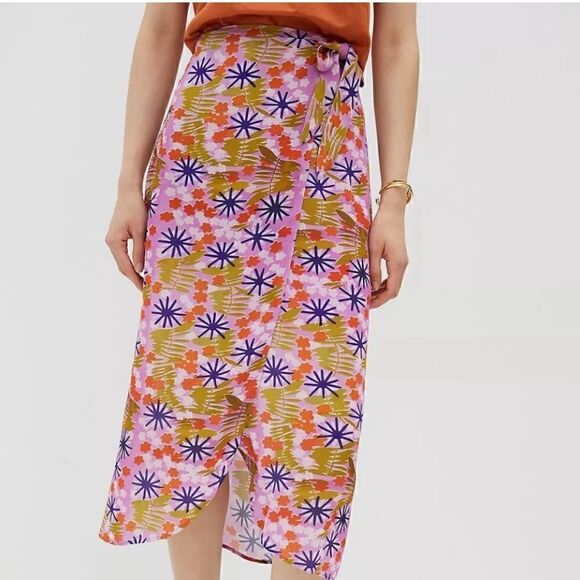 Vera for Anthropologie floral midi skirt - Picture 13 of 14